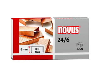 ZSZYWKI NOVUS 24/6 MIEDZIOWANE (1000)