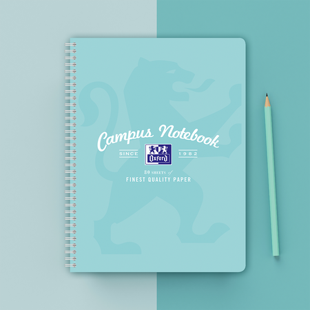 Kołozeszyt Oxford Campus Pastel A4+/80k kratka mix kolorów