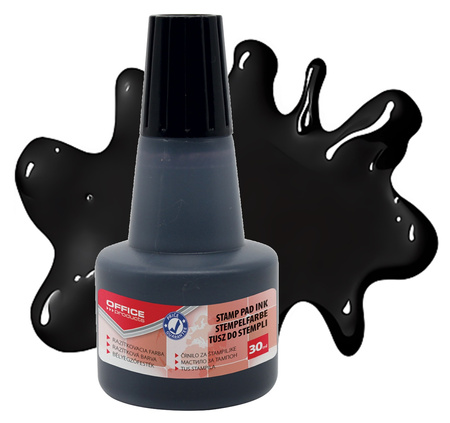 Tusz do pieczątek Office Products 30ml czerwony