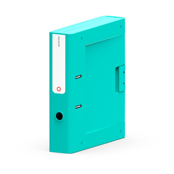 Segregator Moxom NewBinder A4/70mm turkusowy