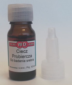 CIECZ PROBIERCZA 10ml DO SREBRA