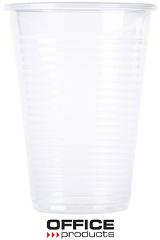 Kubek plastikowy Office Products 200ml termiczny transparentny (100)