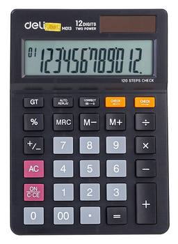 Kalkulator Deli M01320 czarny