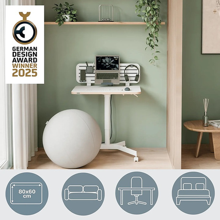 Biurko Leitz Ergo 60x80cm białe