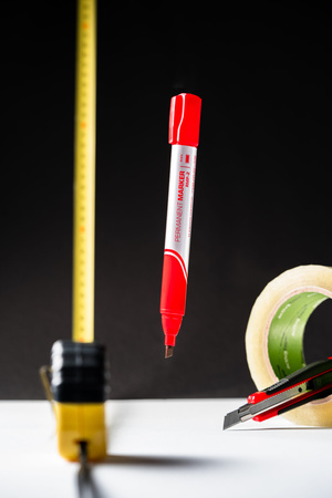 MARKER PERMANENTNY RYSTOR RMP-2 CZERWONY