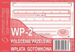 POLECENIE PRZELEWU/WPŁATA GOTÓWKOWA A6 (O+1K)