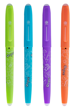 Długopis wymazywalny Astra Oops! (wkład niebieski) mix kolorów