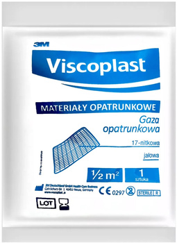 Gaza opatrunkowa Viscoplast 0.5m2 biała