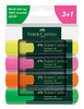 Zakreślacze Faber-Castell 48 neon 4 kolory