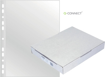 Koszulki Q-Connect A4/120µm krystaliczne (100)