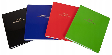 Teczka do akt osobowych Barbara A4/32mm 2R czerwona