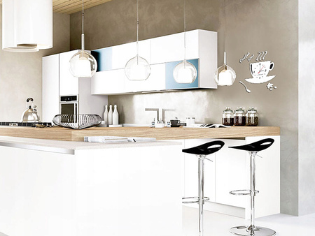 Zegar ścienny Esperanza Florence 3D biały