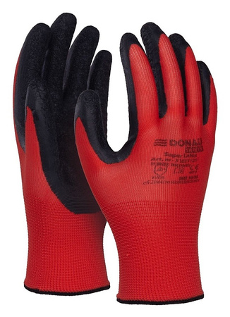 Rękawice Donau Safety Super Latex rozm.6 czerwone