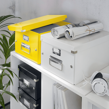 Pudełko Leitz Click&Store Wow 206x147x352mm żółte