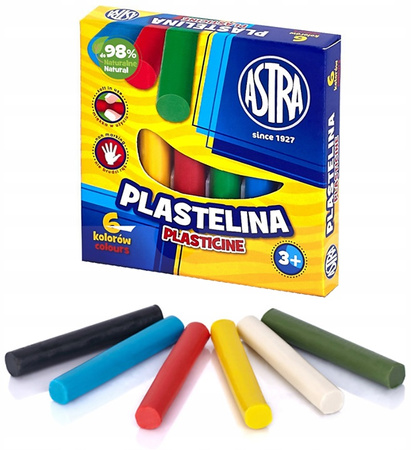 Plastelina Astra 6 kolorów