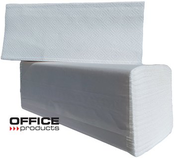 Ręczniki składane Office Products Z-Fold 2w celuloza białe (20x150)