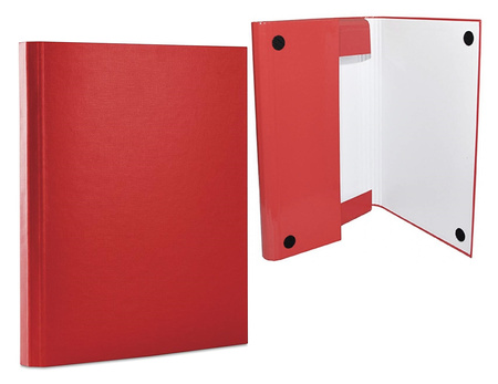 Teczka kartonowa z rzepem Office Products A4/4cm czerwona