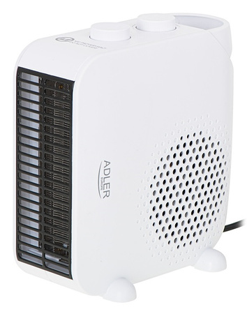 Termowentylator ADLER AD 7725b, z regulacją siły nadmuchu, czarny