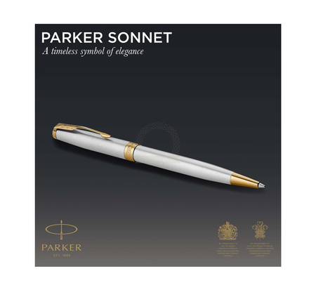 DŁUGOPIS  PARKER SONNET STAINLESS STEEL GT