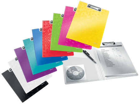 Teczka z klipem Leitz Wow A4 żółta