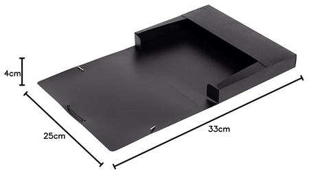 Teczka PP z gumką Elba A4/40mm czerwona