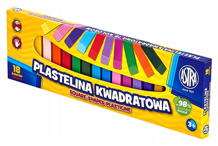 Plastelina Astra 18 kolorów