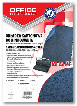 Okładki do bindowania Office Products Delta A4 skóropodobne niebieskie (100)