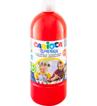 Farba tempera Carioca 1000ml czerwona