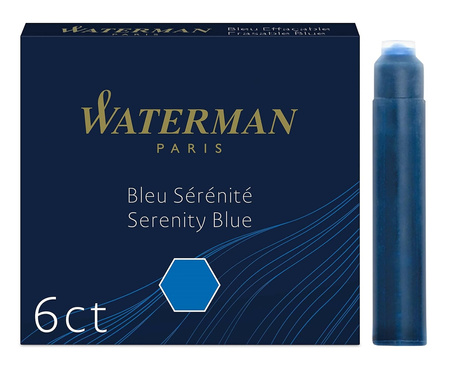 Naboje atramentowe Waterman International niebieskie (6)