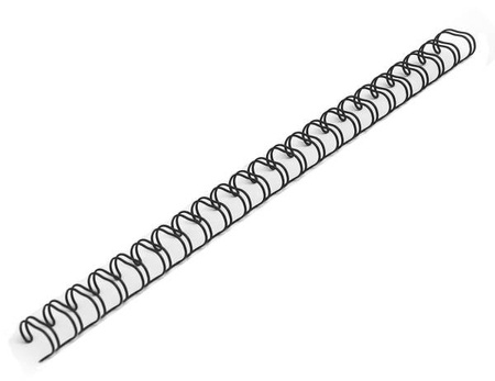 GRZBIETY DRUTOWE 3:1 6,4mm CZARNE (100)