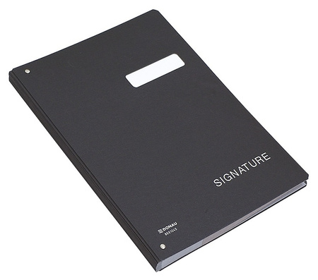 Teczka do podpisu DONAU, karton, A4, 450gsm, 20-przegr., czarna