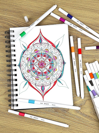 Cienkopisy Uni Emott No.1 0.4mm 10 kolorów