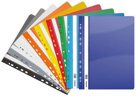 Skoroszyt wpinany Donau A4 PCV granatowy (10)