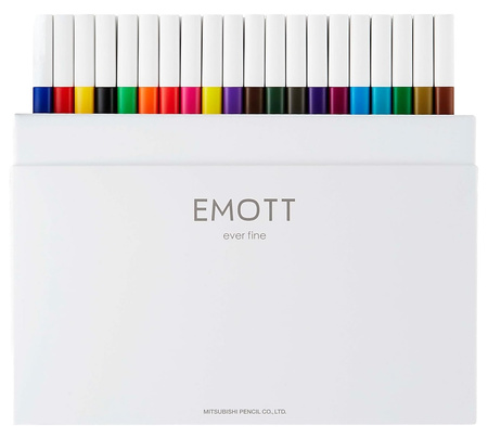 Cienkopisy Uni Emott 0.4mm 40 kolorów