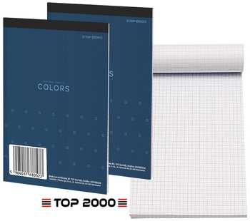 Blok notatnikowy Top 2000 Colors A7/100k kratka