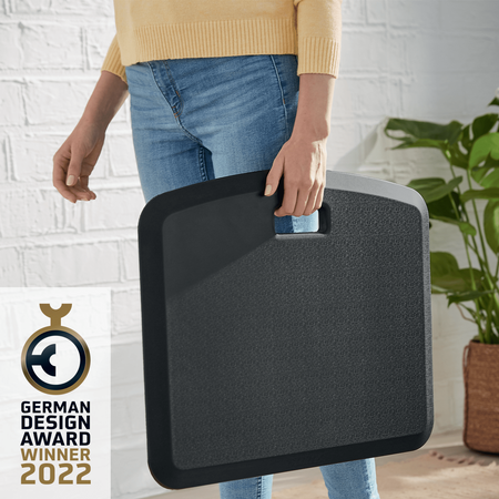 Mata do pracy stojącej Leitz Ergo Cosy aksamitny szary