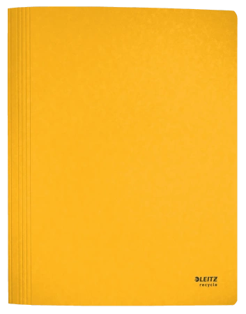Skoroszyt kartonowy Leitz Recycle A4 żółty