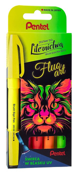 Pisaki pędzelkowe Pentel Brush Sign Pen SES15C 5 kolorów