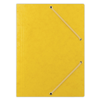 Teczka preszpanowa z gumką Donau A4 żółta