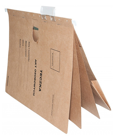 Teczka zawieszkowa DONAU na akta osobowe, karton, A4, 230gsm, brązowa