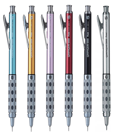 Ołówek automatyczny Pentel GraphGear 1000 0.5mm czerwony