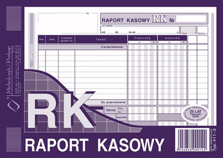 RAPORT KASOWY A5 (O+1K)