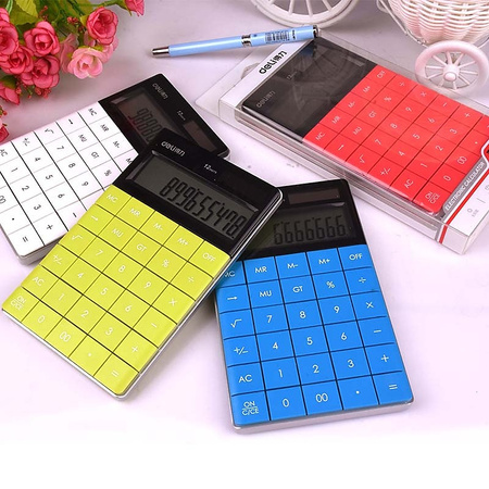 Kalkulator Deli 1589 biały