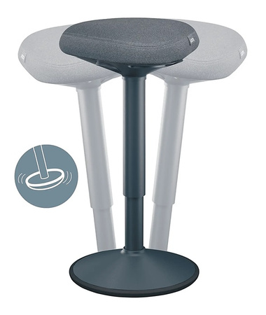 Stołek biurowy Leitz Ergo szary