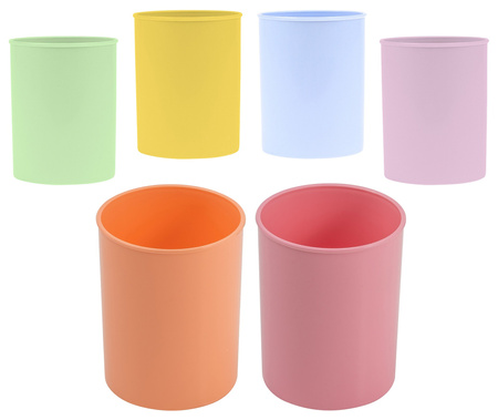 Pojemnik na długopisy DONAU LIFE, pastel, 95x75mm, okrągły, zielony