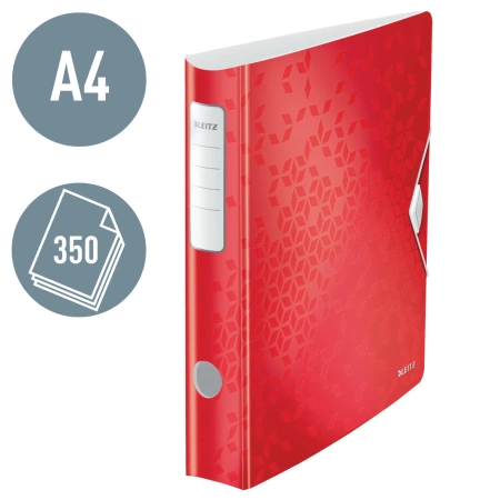 Segregator Leitz 180° Active Wow A4/50mm czerwony