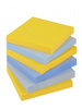 Karteczki Post-it Super Sticky 76x76mm (654-6SS-NY) mix kolorów (6x90)