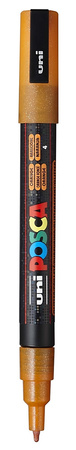 Marker z farbą plakatową Uni POSCA PC-3ML brokatowy pomarańczowy