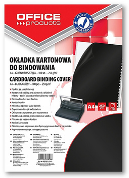 Okładki do bindowania Office Products Chromo A4 czarne (100)