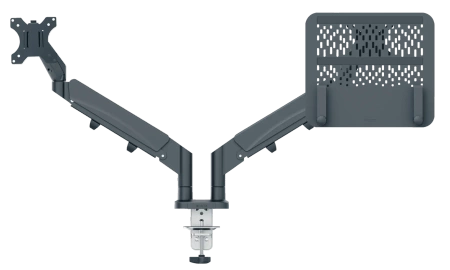 Ramię na monitor i laptop Leitz Ergo ciemnoszare